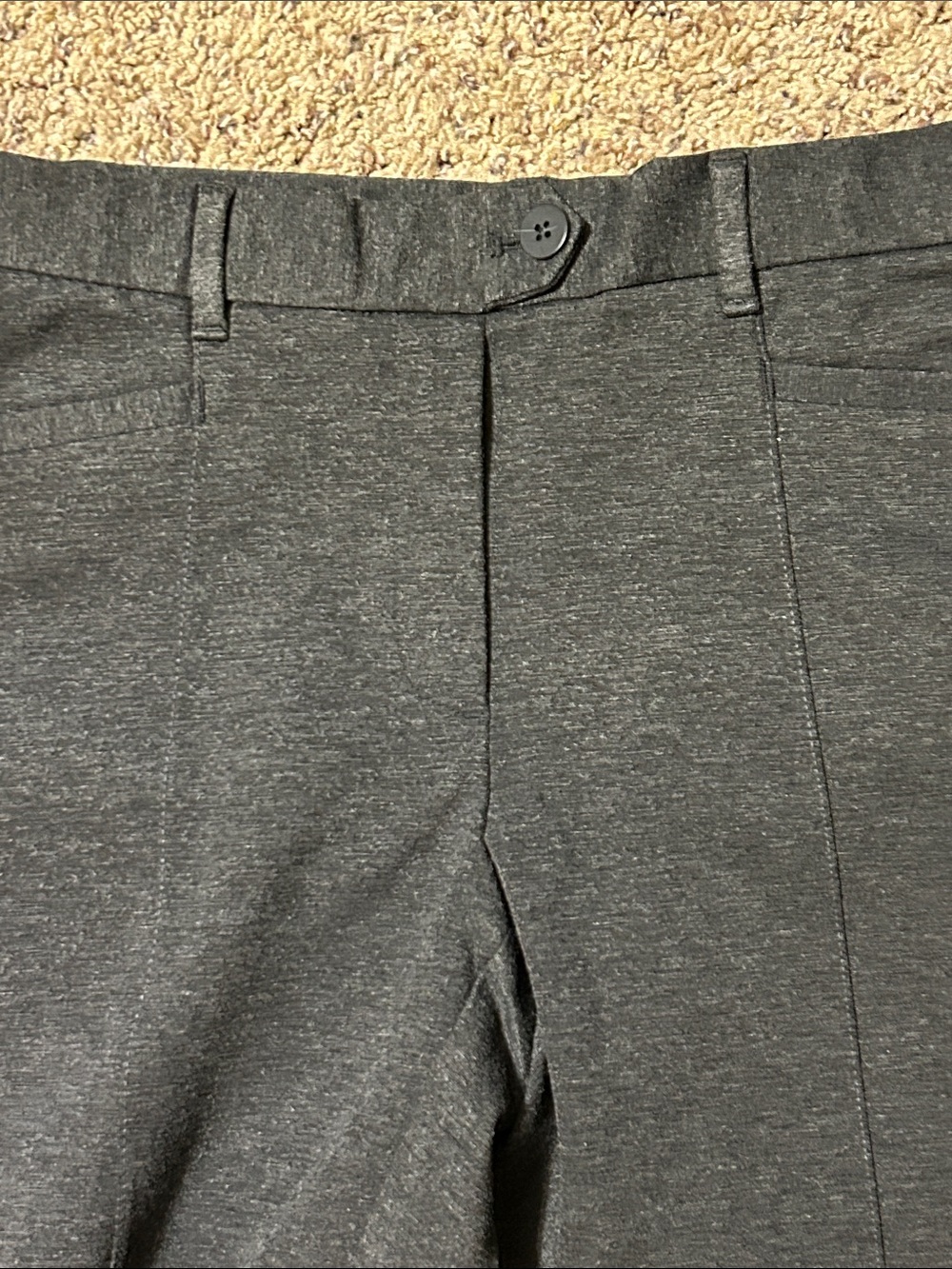 J.Jill Charcoal Ponte Dress Pants Women's S Straight Leg dark gray Career NEW